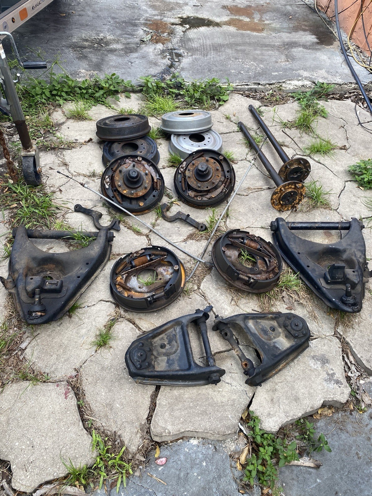 70’s Chevrolet C10 Original Complete Brake And Suspension Parts. Rear Axles. 70’s Chevrolet C10 Original Complete Brake And Suspension Parts. Rear Axles.