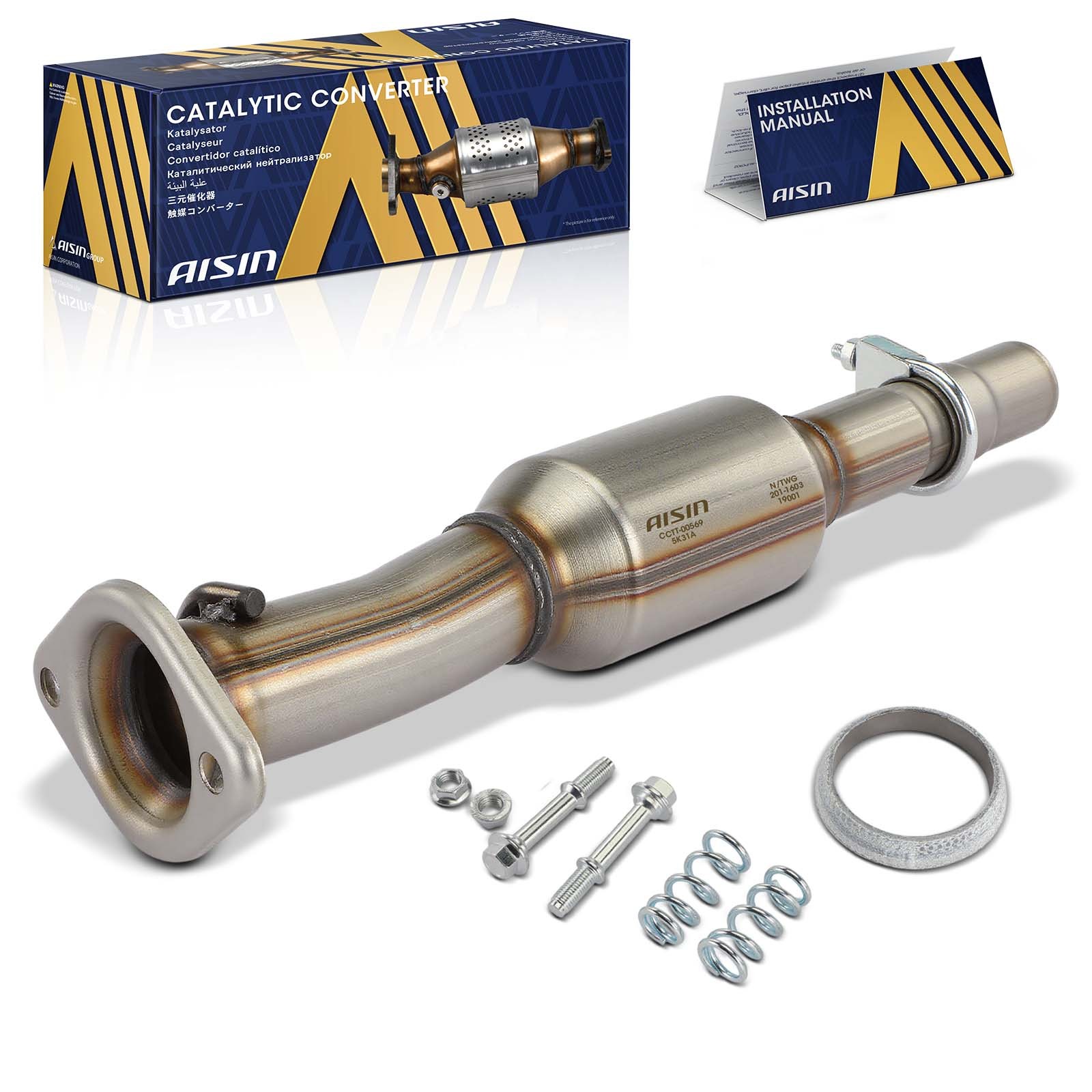 AISIN Rear Catalytic Converter for Toyota Highlander Lexus RX330 2004-2007 3.3L AISIN Rear Catalytic Converter for Toyota Highlander Lexus RX330 2004-2007 3.3L