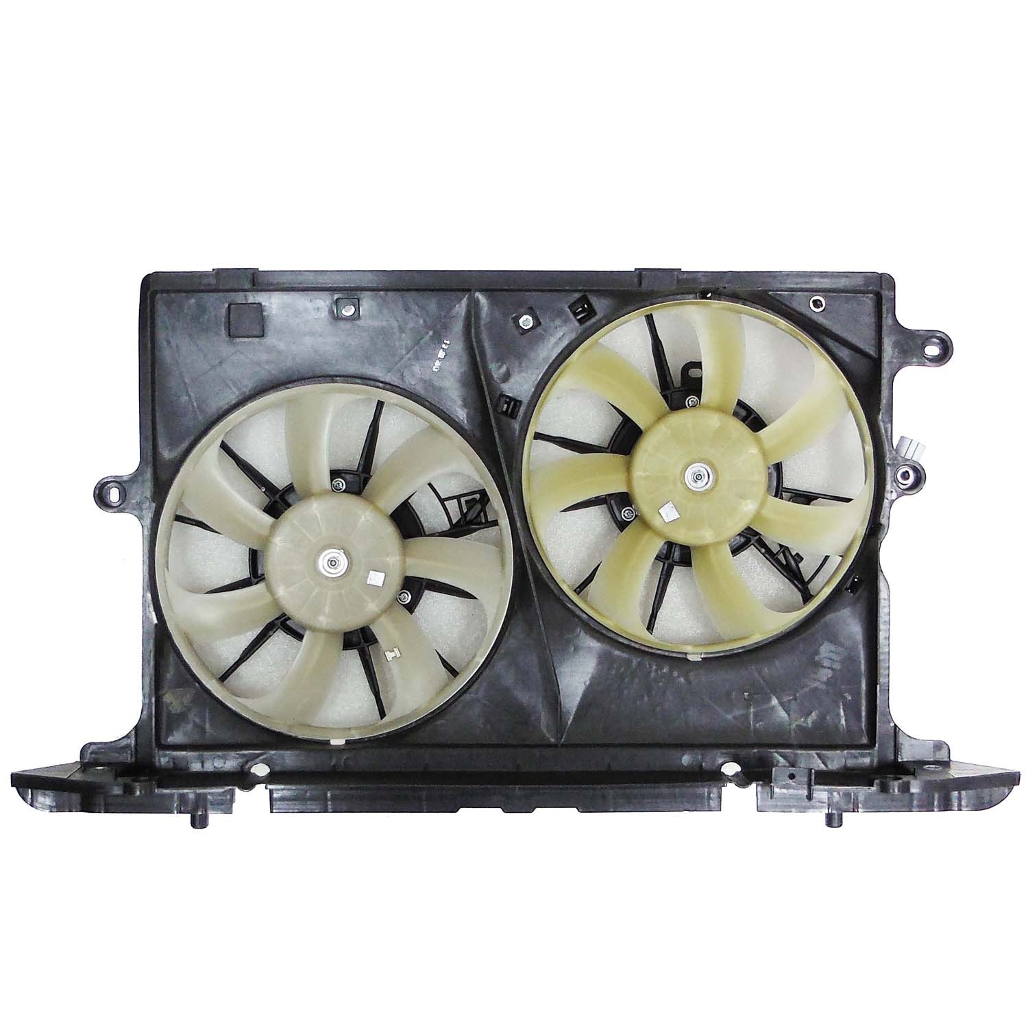 New Radiator And Condenser Fan Assembly w/Two Fans Side By Side 1636328400