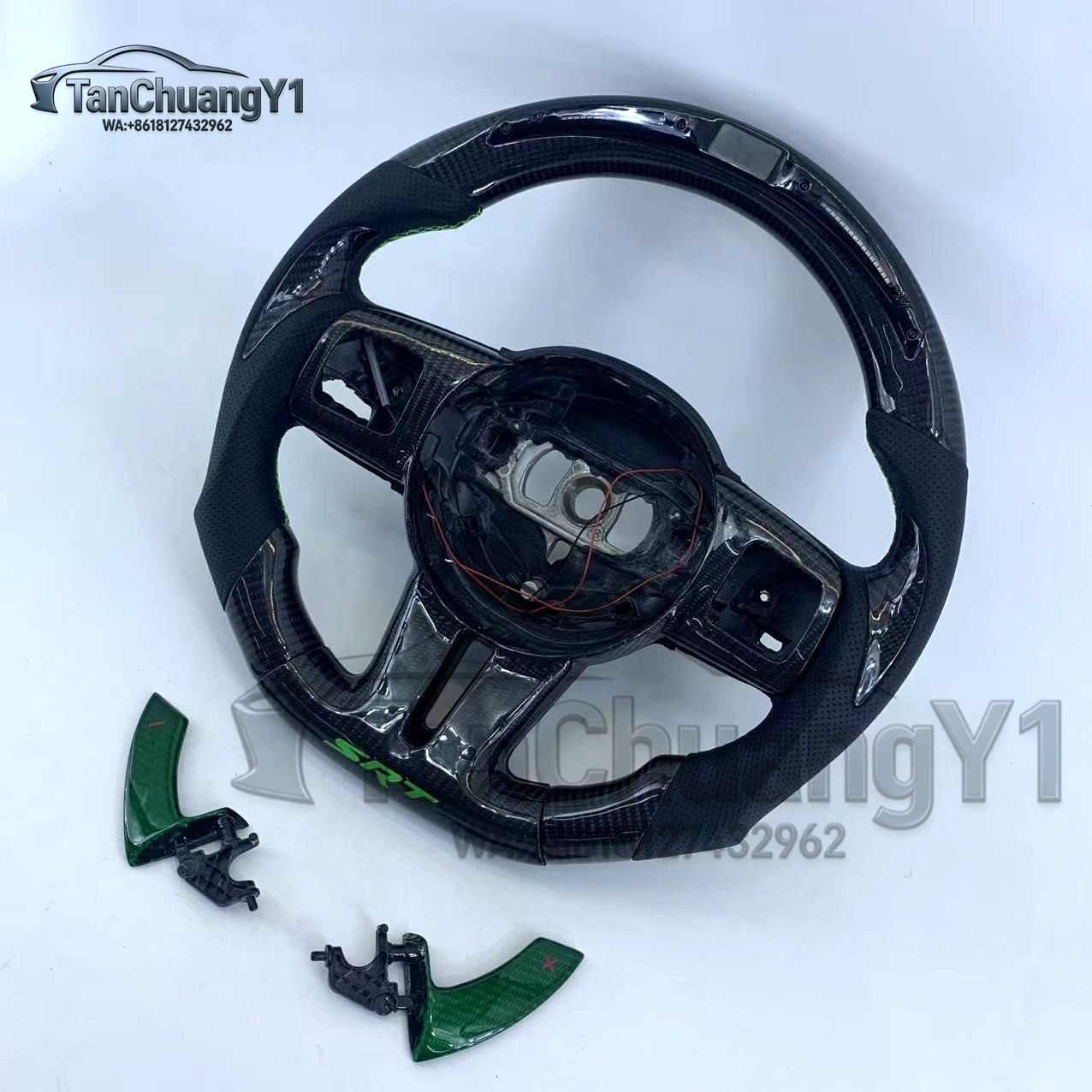 TanChuangY1 Real Carbon Fiber Steering Wheel for Dodge SRT8 /Chrysler 300c SRT