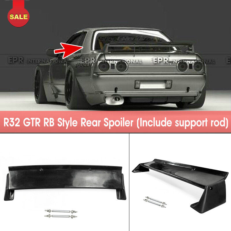 RB Style FRP Unpainted Rear Trunk Spoiler Wing - For Nissan Skyline R32 GTR