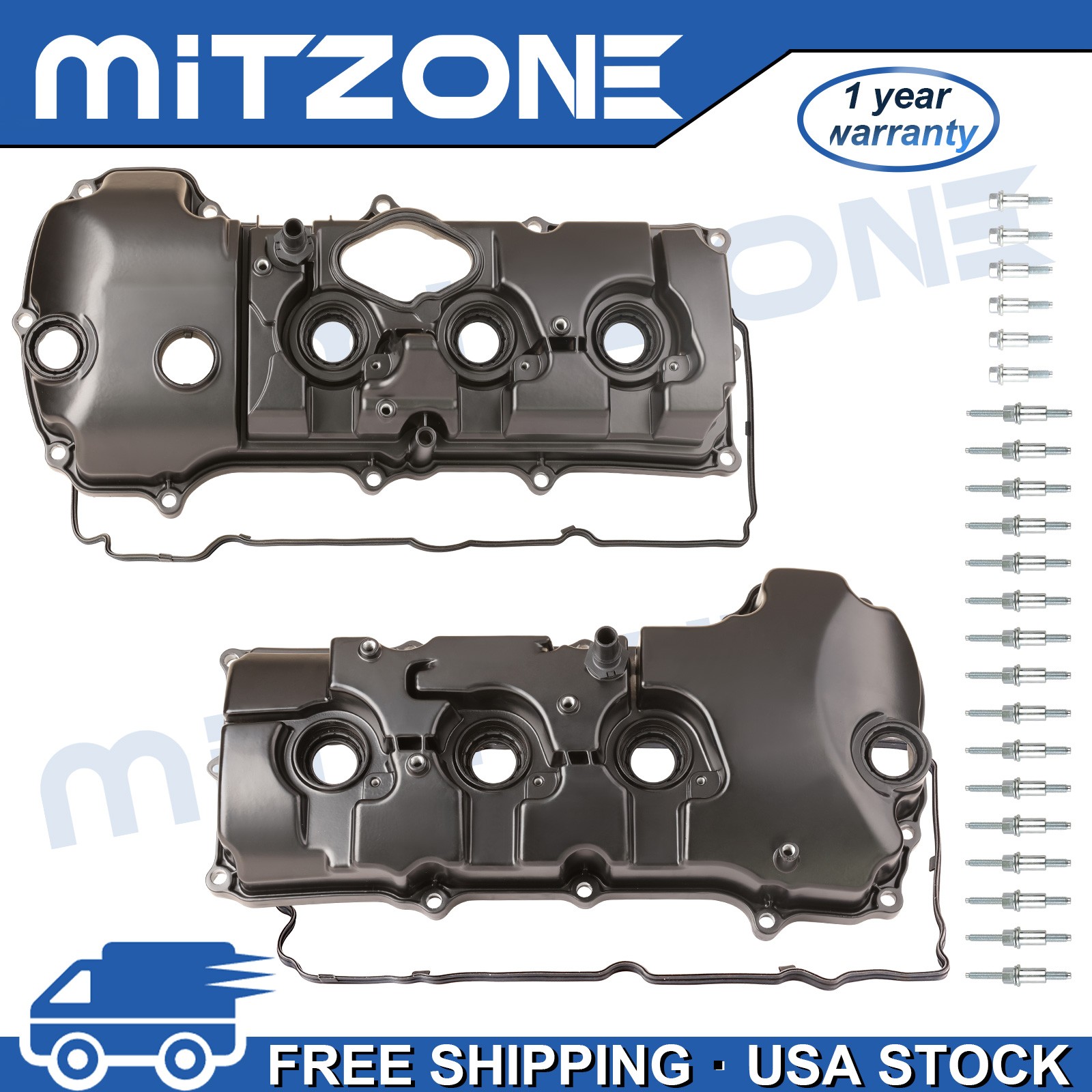 Left & Right Valve Cover for Ford 15-19 Explorer Taurus 14-19 Flex 3.5L Turbo