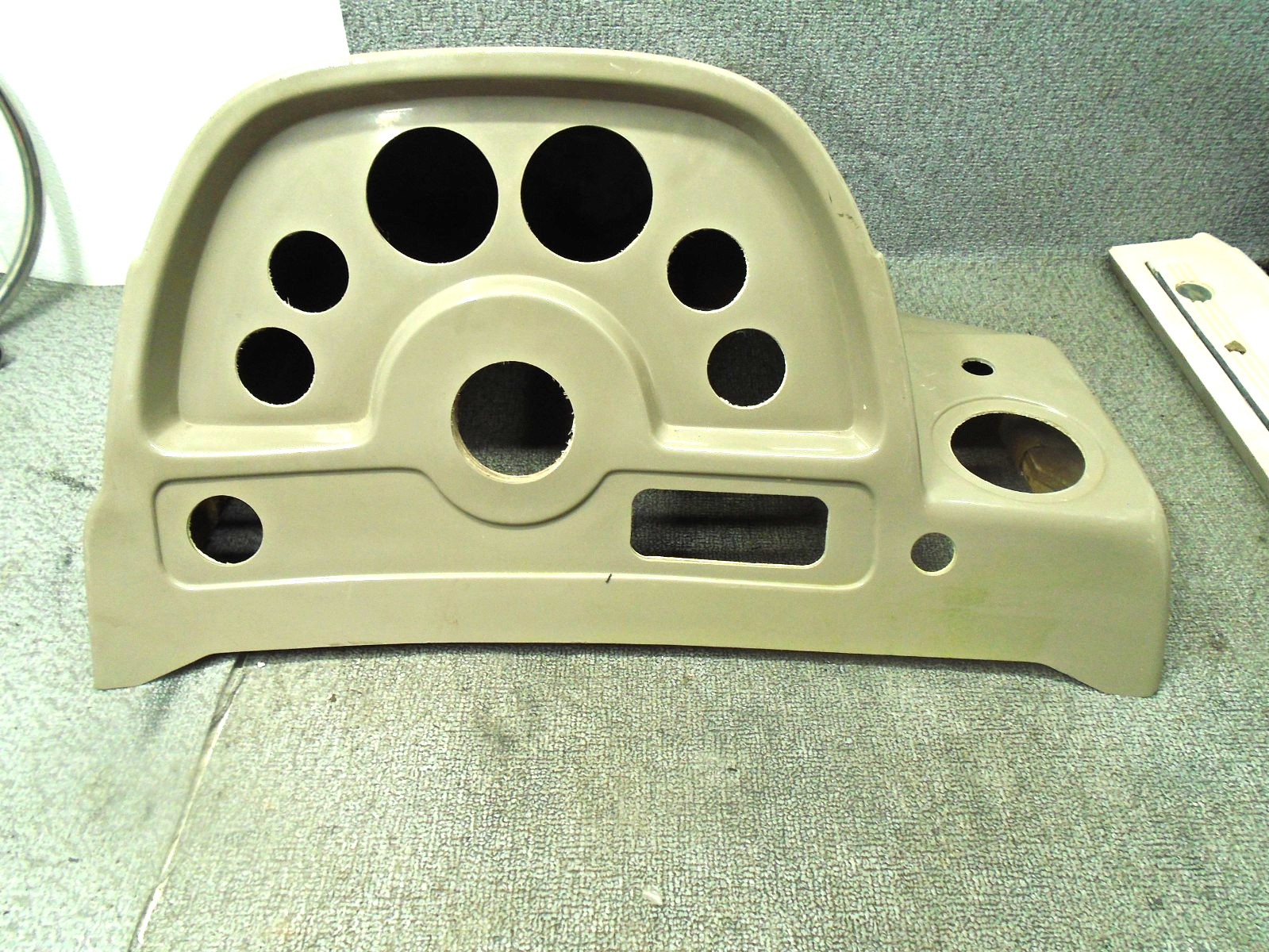 NOS FISHING BOAT BLANK HELM STEERING DASH CONSOLE FIBERGLASS DASHBOARD