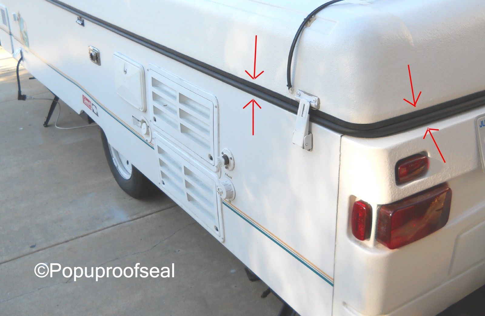 1996-2003 COLEMAN FLEETWOOD ROOF SEAL GASKET SUNRIDGE SEA PINE WESTLAKE