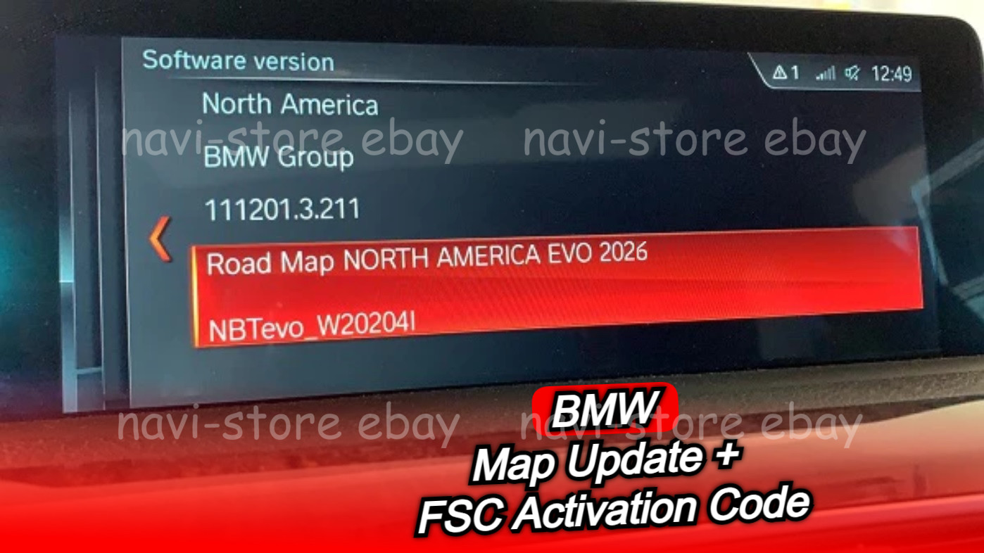 Original BMW North America EVO ID5/6 2026 MAP - ONLY MAP - NO FSC Code