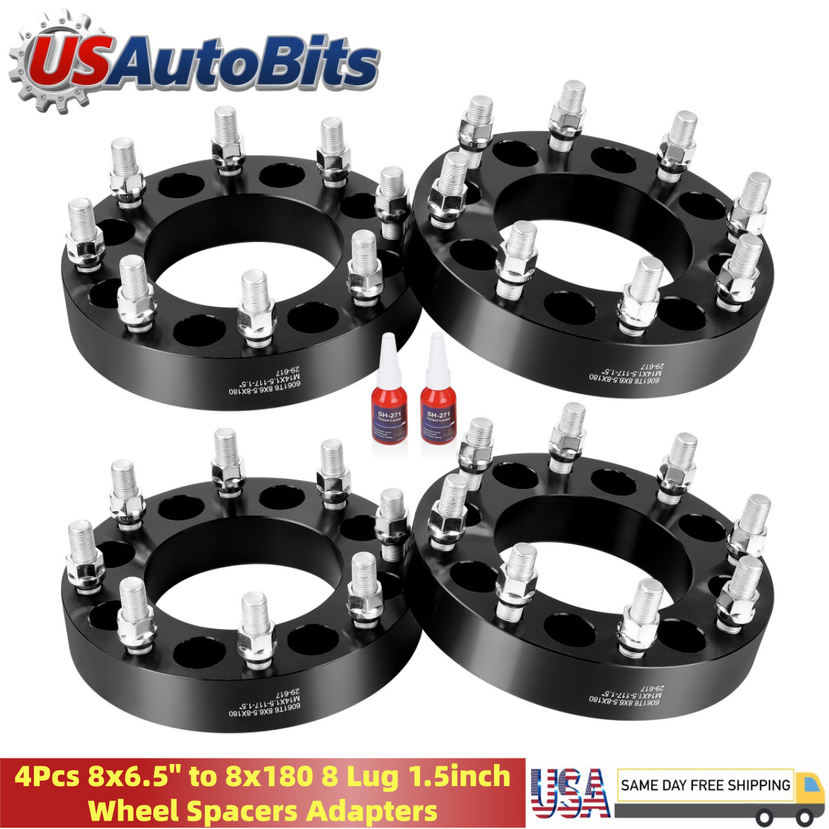 4Pcs 8x6.5\