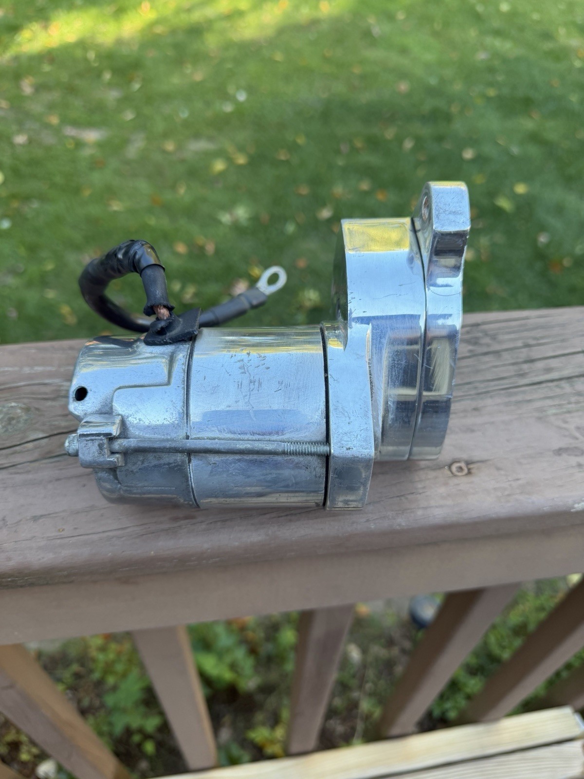 Spyke Super Torque Polished Billet Starter Hitachi Style Harley Big Twin FXR