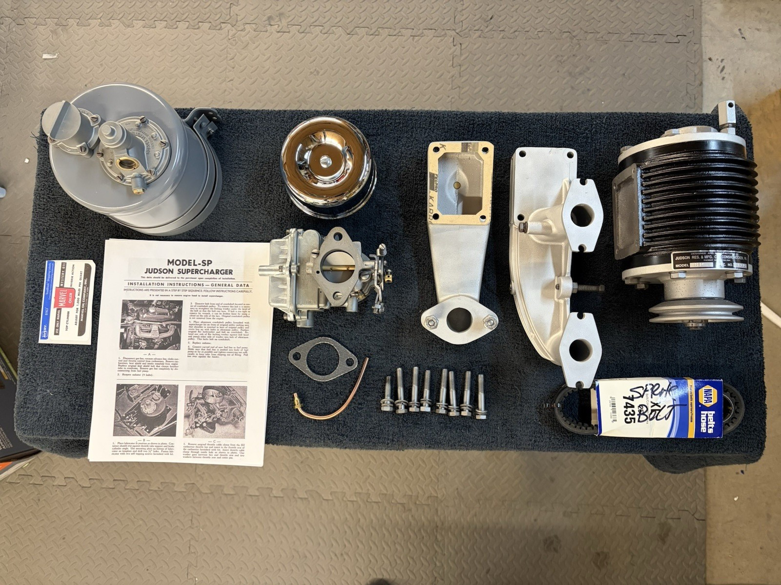 Judson Supercharger for Austin Healey Sprite or MG Midget, Morris A30, 35, 40