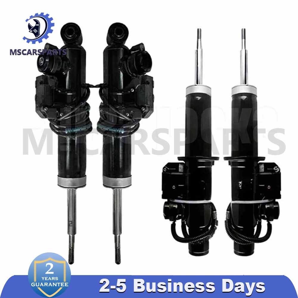 4X Fit BMW X5 X6 E70 E71 2007-2014 Front Rear Shock Absorber Struts VDC Sensor