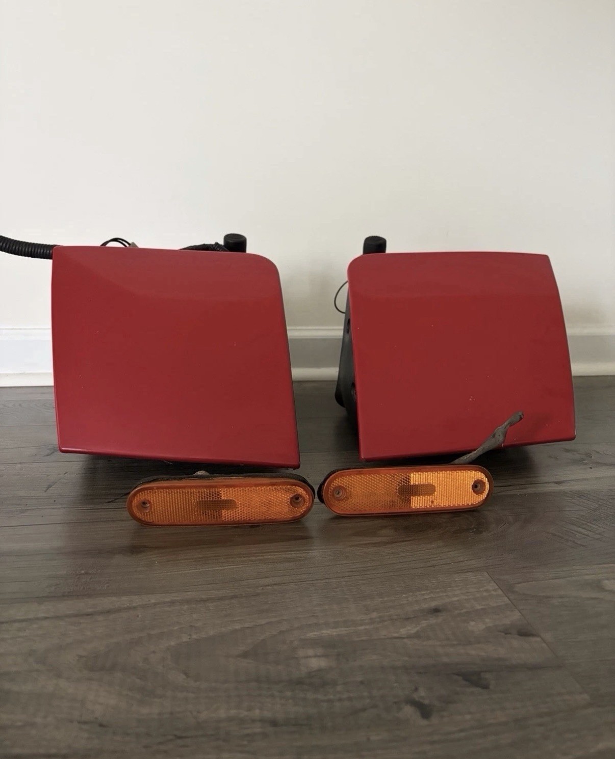 1990-1997 Mazda Miata NA OEM Pop-Up Headlight Assembly Pair + Motors Red 1990-1997 Mazda Miata NA OEM Pop-Up Headlight Assembly Pair + Motors Red