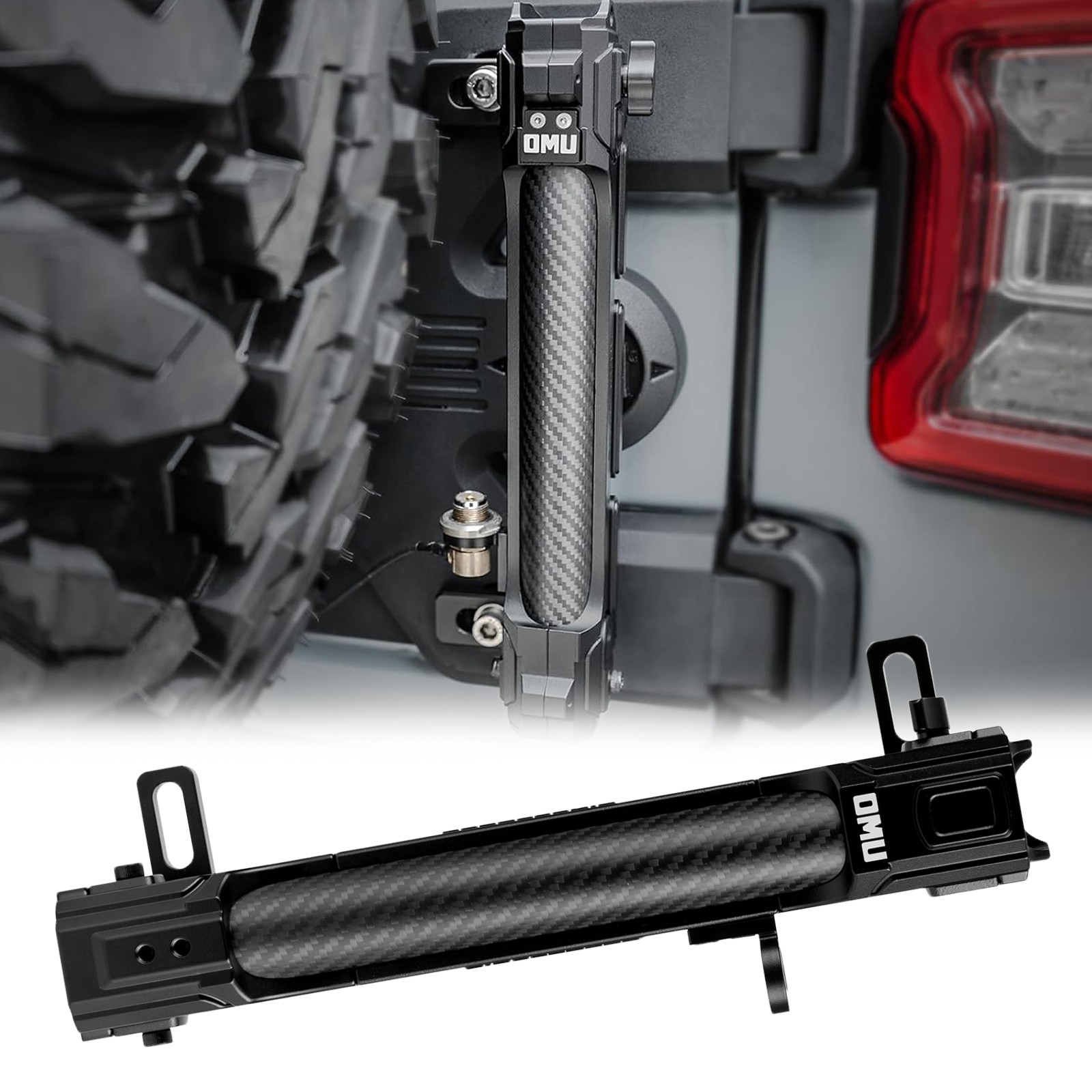 OMU Tailgate Flagpole Holder Bracket For 2007-24 Jeep Wrangler JK JL Auto Parts