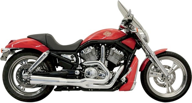 Bassani Road Rage II B1 Exhaust System Chrome #1V18R Harley Davidson V-Rod
