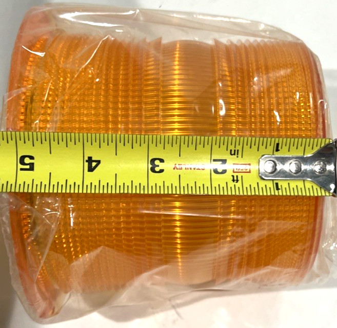 NOS Federal Signal 851 200775 Amber Replacement Lens NOS Federal Signal 851 200775 Amber Replacement Lens