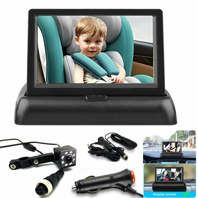 Baby Mirror for Car, Back Seat Baby Car Camera 4.3\'\' HD Night Vision Displaying