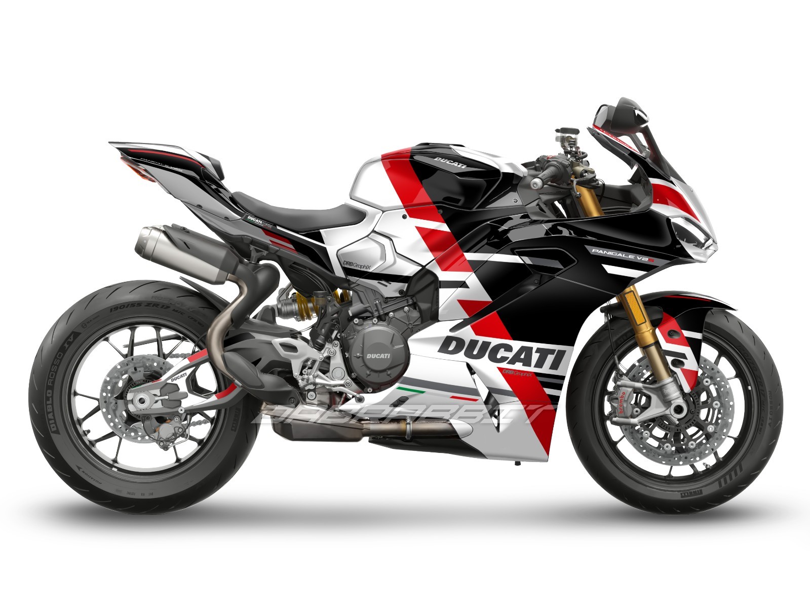 NEW Graphic kit for DUCATI PANIGALE V2 (2025 ~) Full Graphic kit (CRS-WBR)