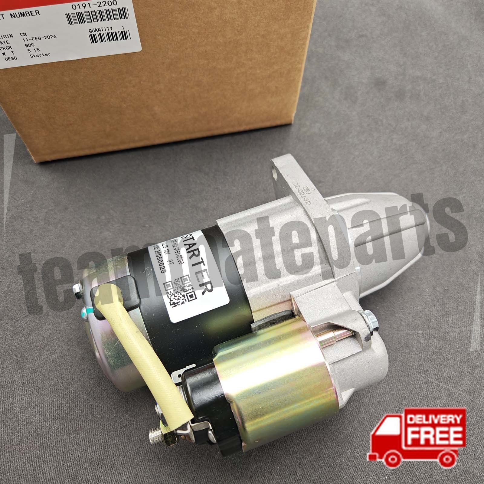 Brand New Starter Motor 191-2200 12V 9T for Cummins ONAN Generator 75HD KAJ