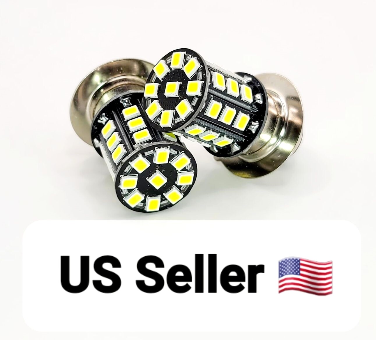 🌟Pair Ultra Hi/Low LED Light Bulbs for Honda 34901-706-000 12V Double Contact