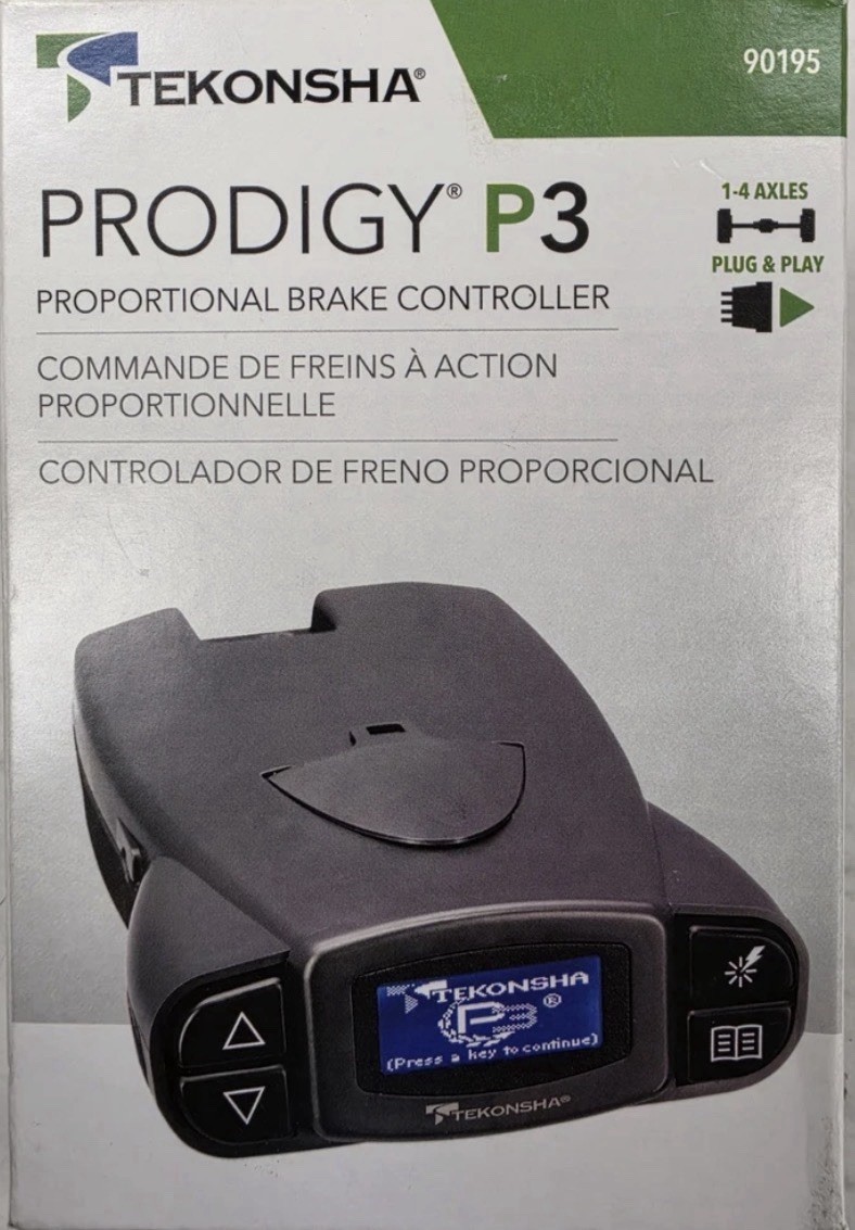 Tekonsha P3 Prodigy 90195 Electric Trailer Brake Control Mudule Controller Box Tekonsha P3 Prodigy 90195 Electric Trailer Brake Control Mudule Controller Box