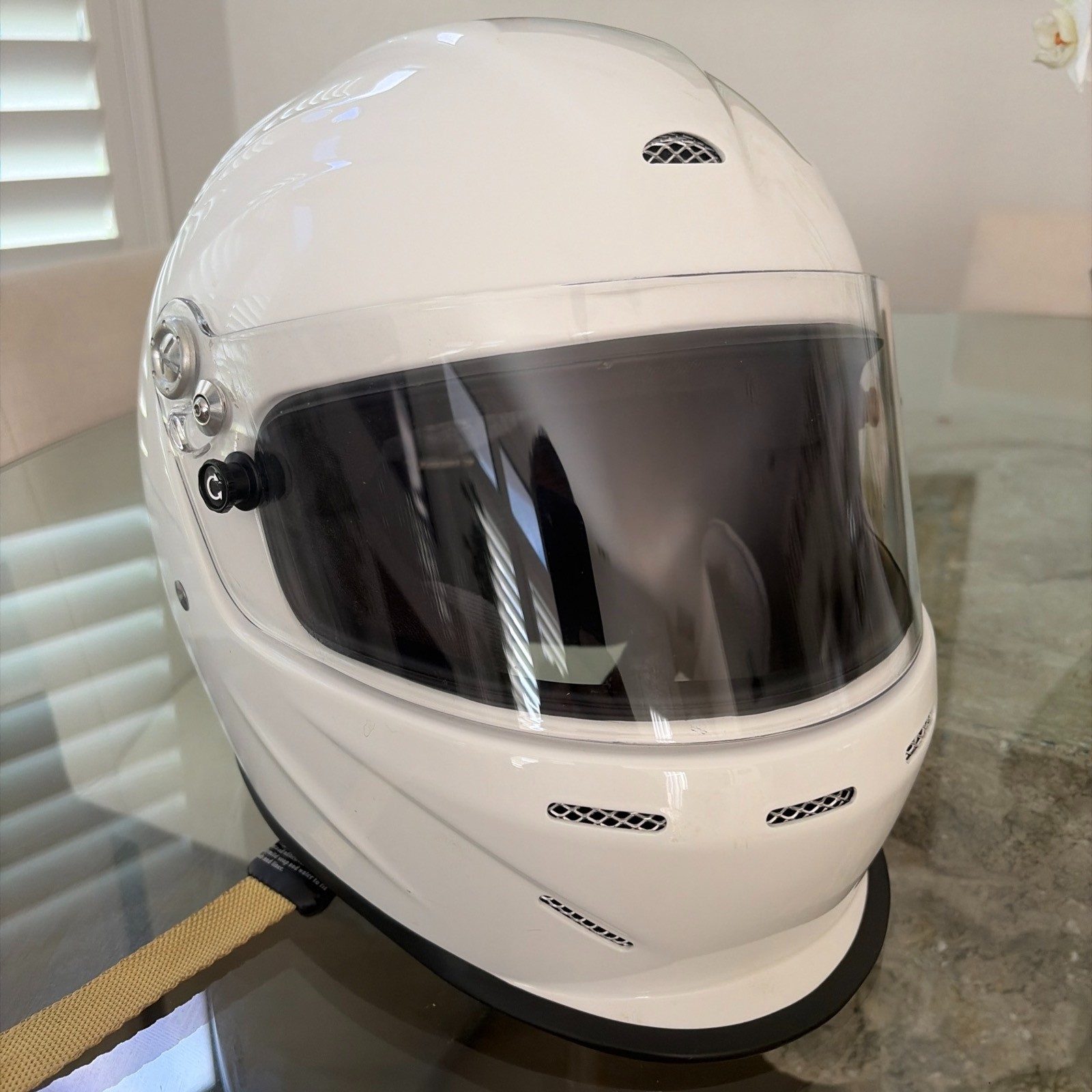 Conquer Snell SA2020 Aerodynamic Vented Full Face Auto Racing Helmet XL