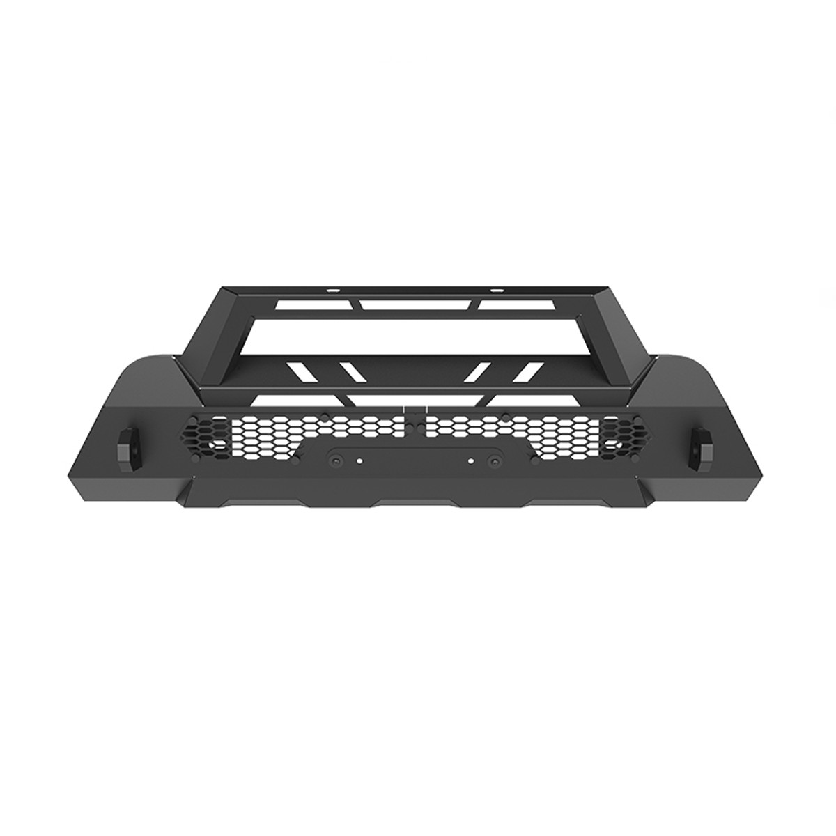For 2012-2015 Toyota Tacoma Front Bumper Steel w/Winch Plate Black Textured