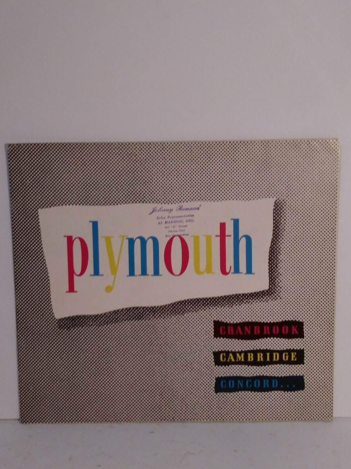 1950’s Plymouth Auto Brochure Antique car Vintage Ad Cranbrook Cambridge Concord 1950’s Plymouth Auto Brochure Antique car Vintage Ad Cranbrook Cambridge Concord