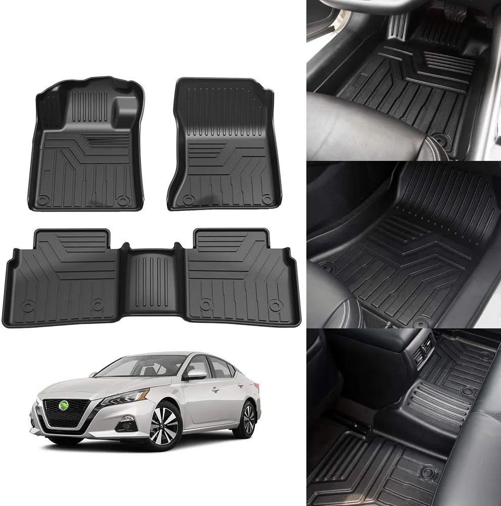 Floor Mats For 2019-2026 Nissan Altima All Weather 3D TPE Rubber Liners 3PCS