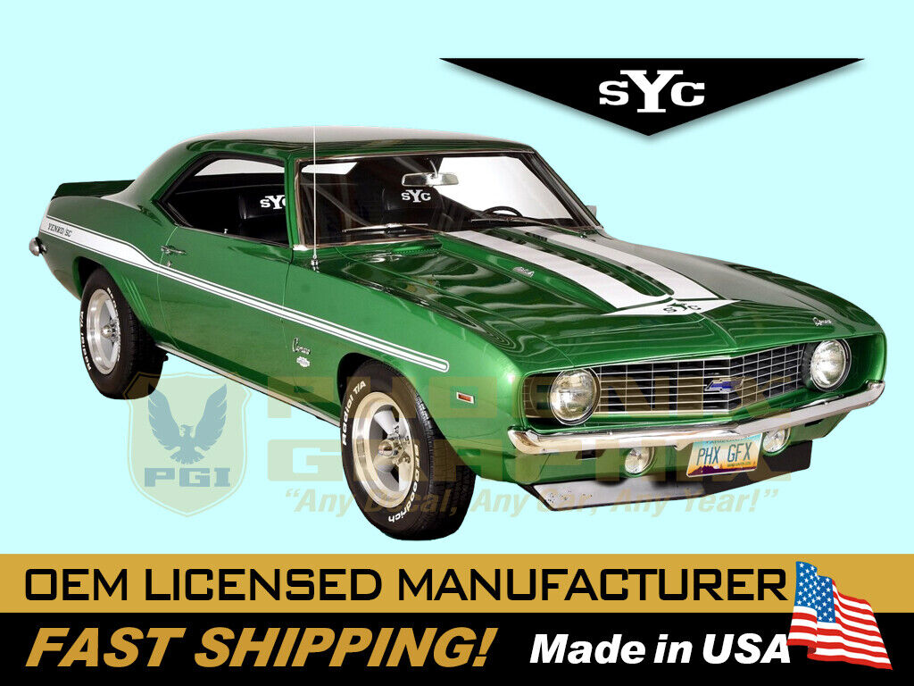 1969 Camaro Yenko SYC Super Car Decals Graphics Stripes Kit COMPLETE
