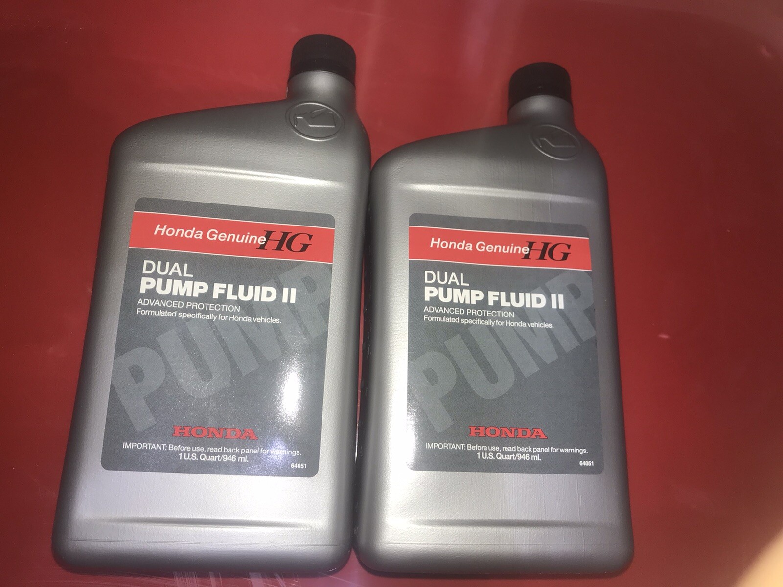 2 QUARTS HONDA OEM Dual Pump Fluid II 08200-9007 2 QUARTS HONDA OEM Dual Pump Fluid II 08200-9007