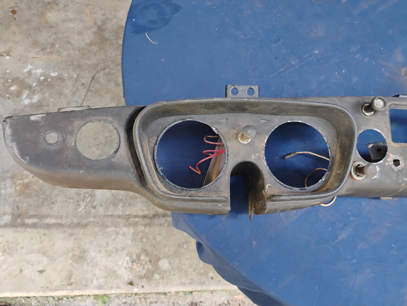 1962 - 1967 MGB or MGC steel dash with glove box door and heater controls 1962 - 1967 MGB or MGC steel dash with glove box door and heater controls
