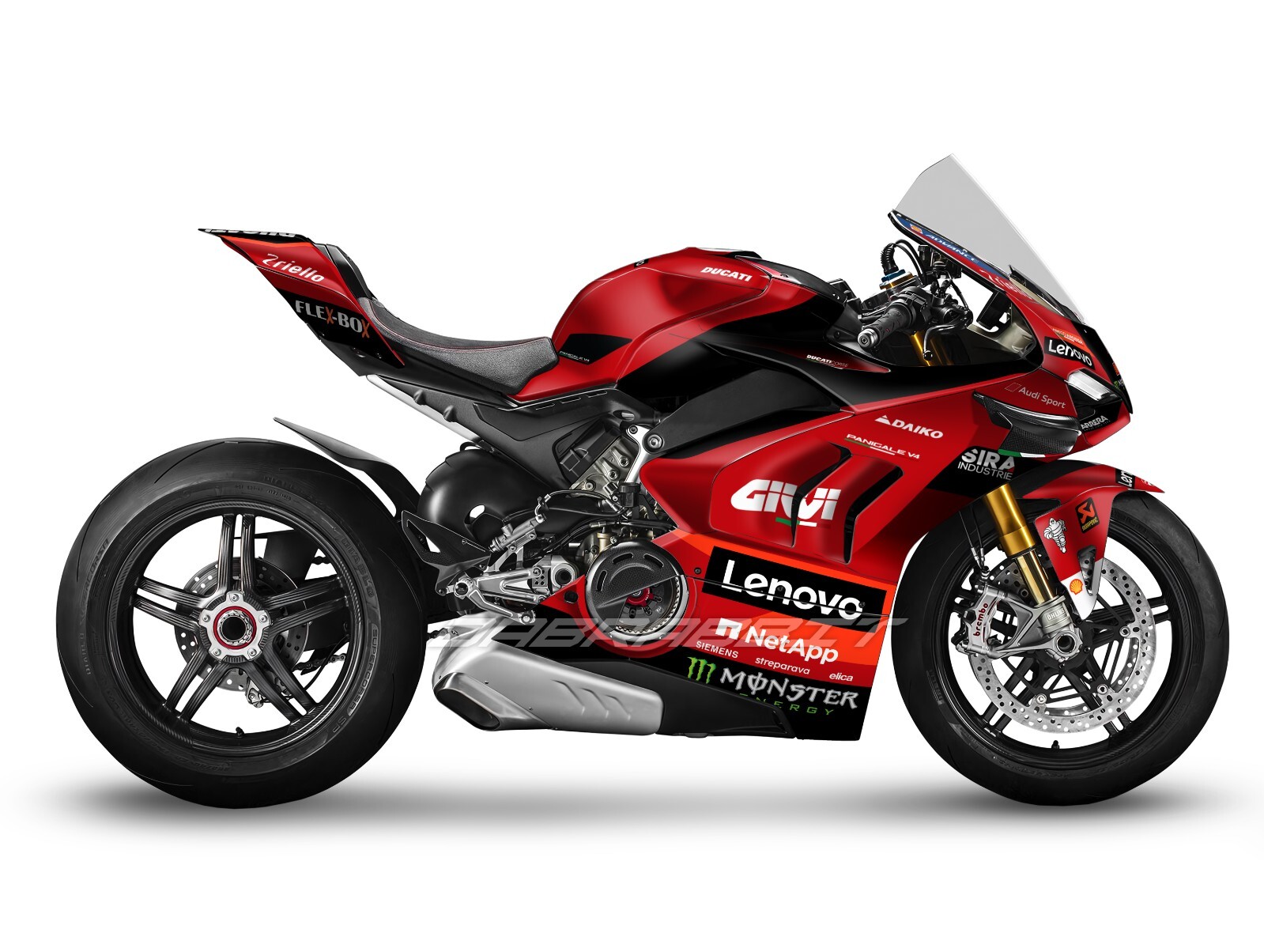NEW Graphic kit for DUCATI PANIGALE V4 / V4S (2020~2021) Full Graphic kit (GP-R)