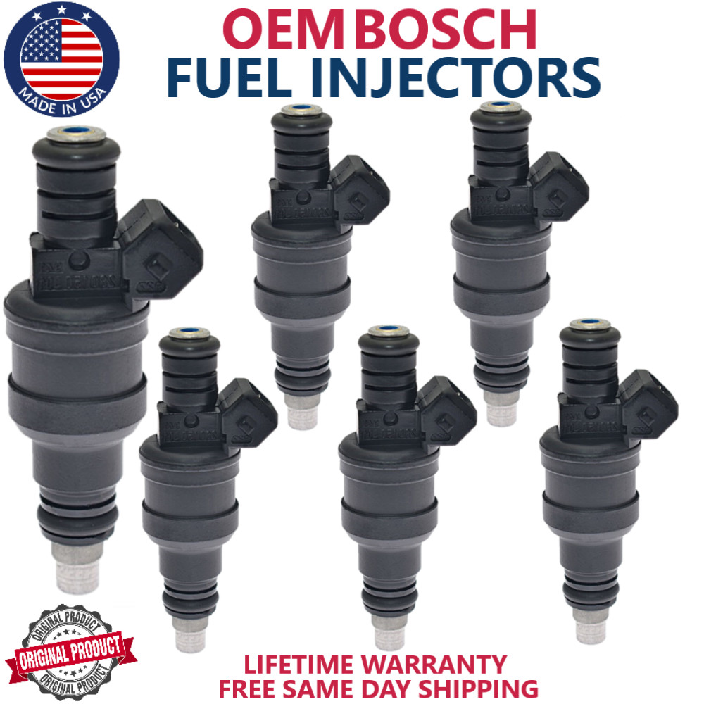 x6 NEW OEM BOSCH Fuel Injectors For 1988,1989, 1990  Oldsmobile 98 3.8L V6