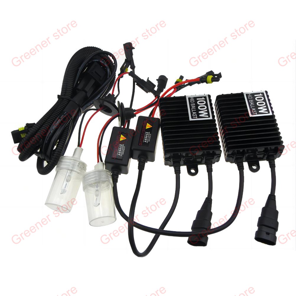 100W 150W Car HID Xenon Headlight Bulb Ballast Kit H1 H3 H4 H7 H8/9/11 9005 9006