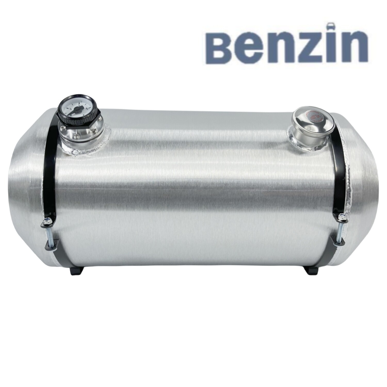 Universal 12\'\'x26\'\'12.5 Gallons 1/4 NPT Spun Aluminum Gas Tank Fuel Tank W/Gauge