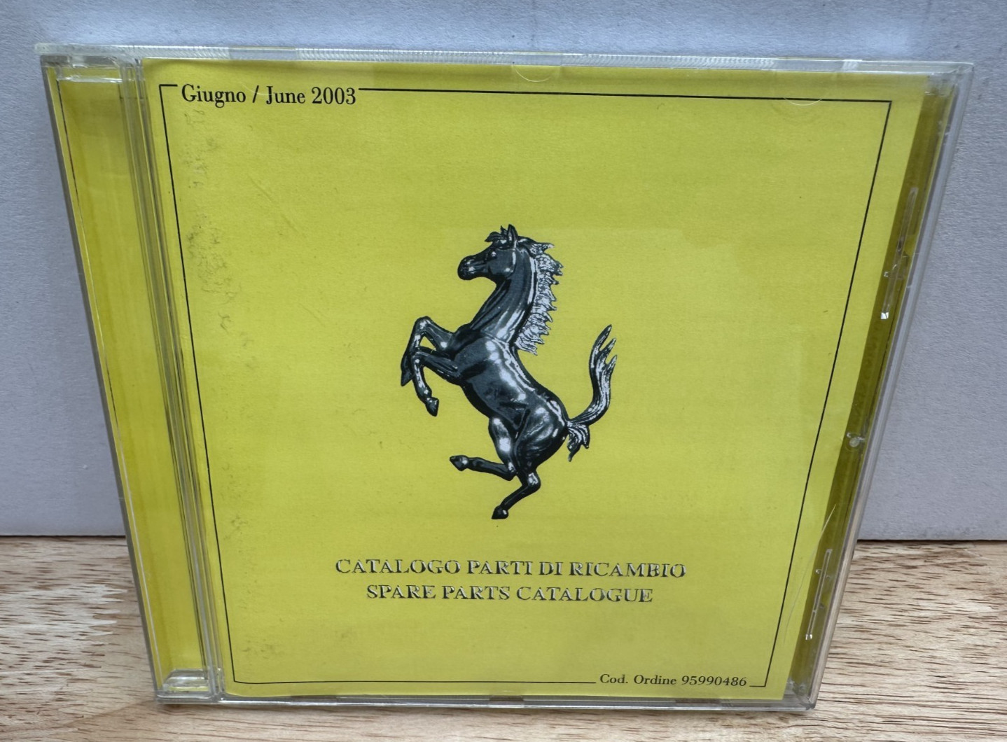Ferrari Parts Catalog CD June 2003 95990486 360 456 550 ENZO Ferrari Parts Catalog CD June 2003 95990486 360 456 550 ENZO