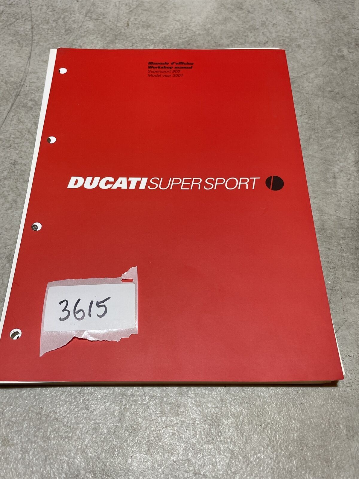 2001 Ducati Super Sport 900 OEM Service Repair Factory Manual