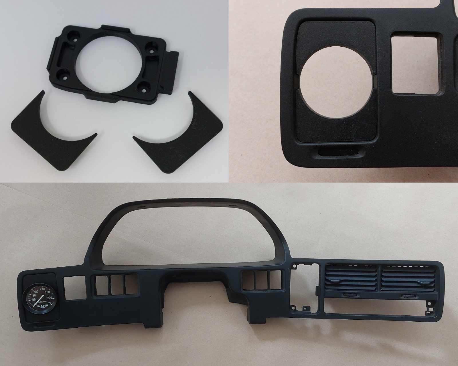 1990-1993 Acura Integra Left Vent Gauge Pod _ trim 52mm cover dash 1991 1992 da9