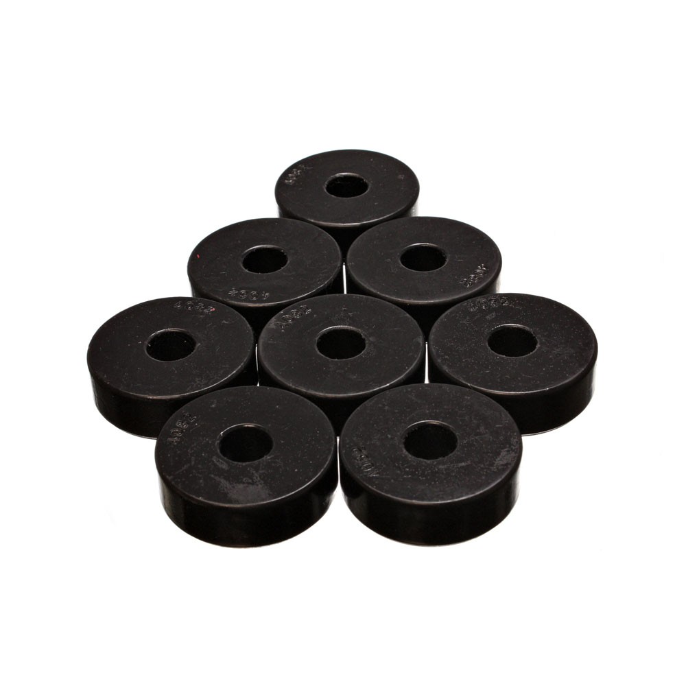 Energy Suspension 9.9529G; Universal Body Mounts, Black, 1.938 OD x .563, 8pcs