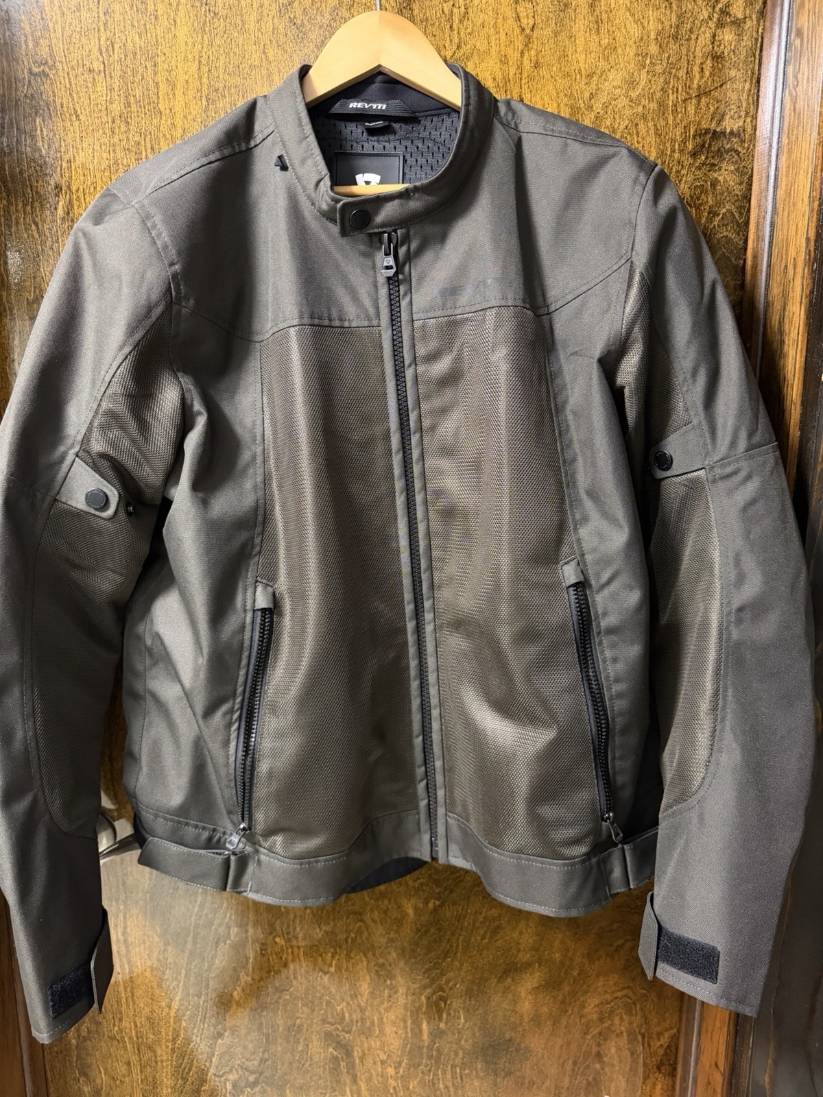 REV'IT Eclipse 2 Jacket (FJT330)  Black Olive Motorcycle Jacket, Size XL