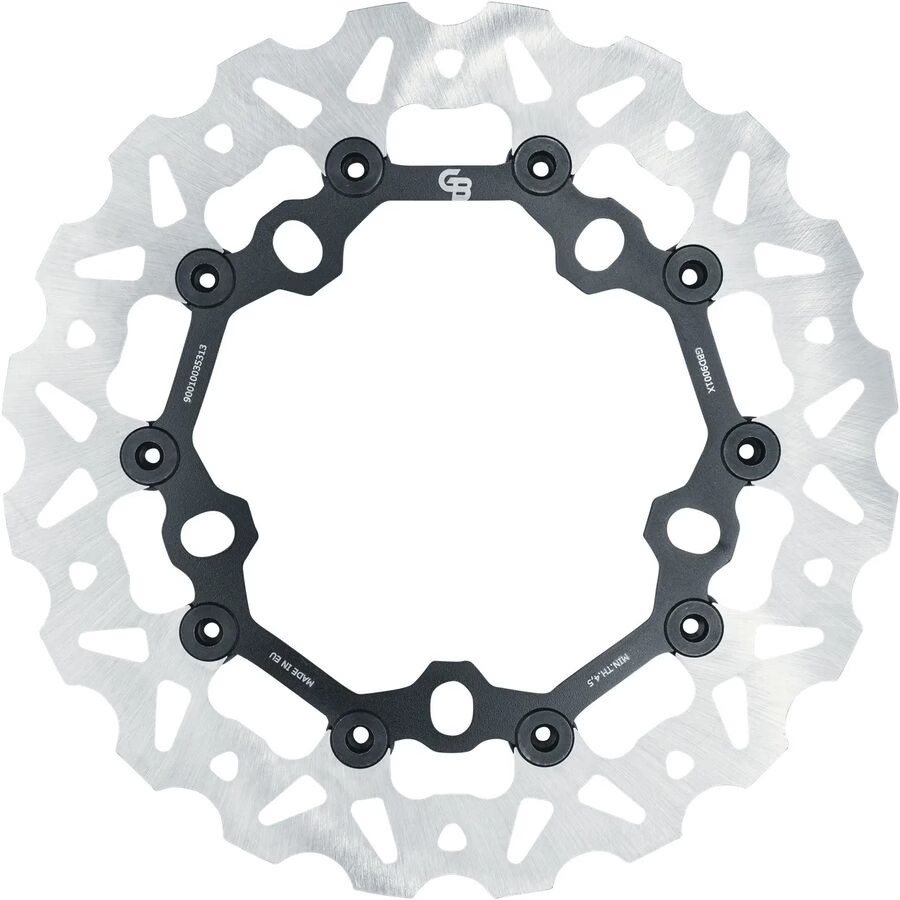 GBrakes Wave Floating Front Brake Rotor - 300mm Rotor GBD9001X GBrakes Wave Floating Front Brake Rotor - 300mm Rotor GBD9001X