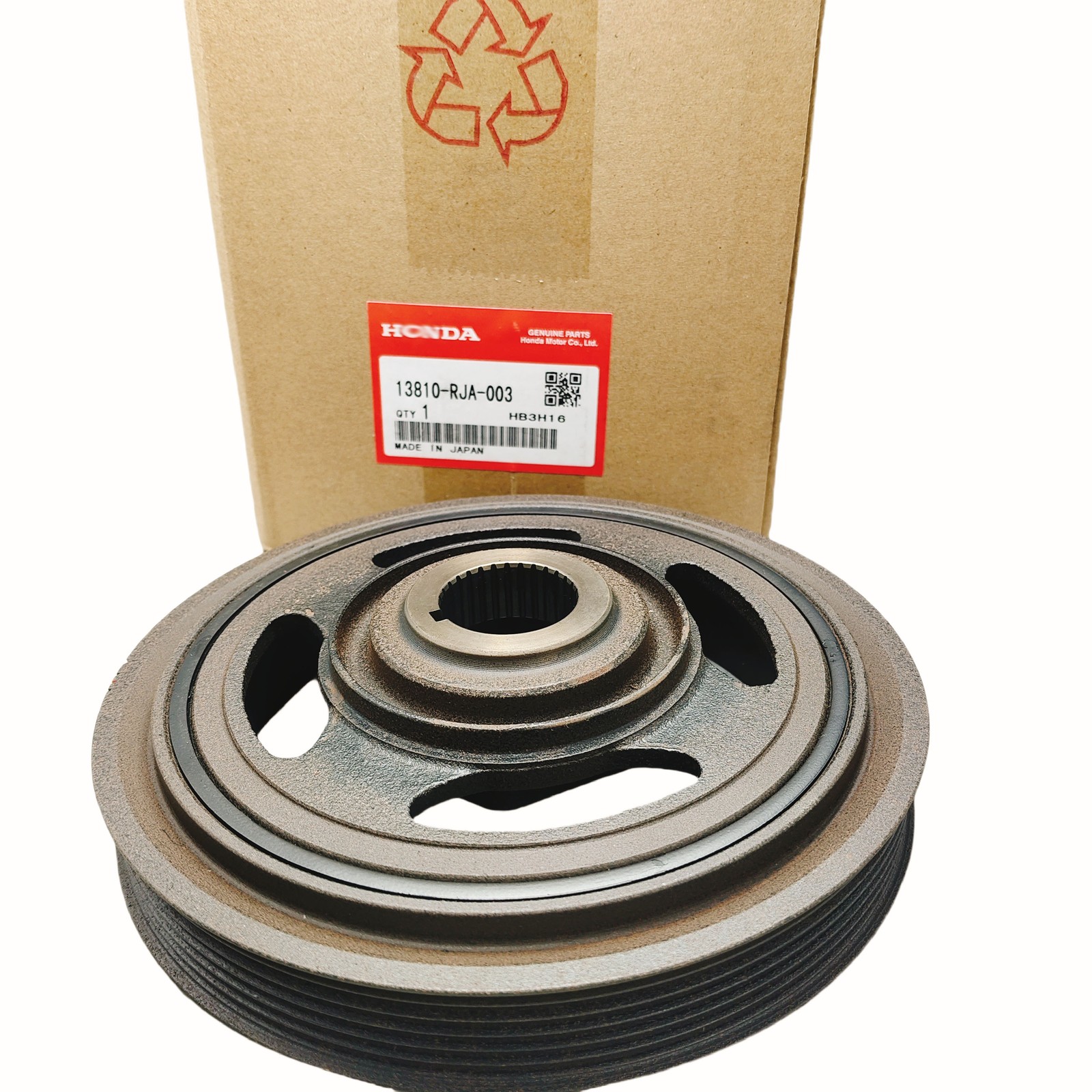 NEW 13810-RJA-003 For Honda Acura Accord Odyssey Pilot MDX Crankshaft Pulley