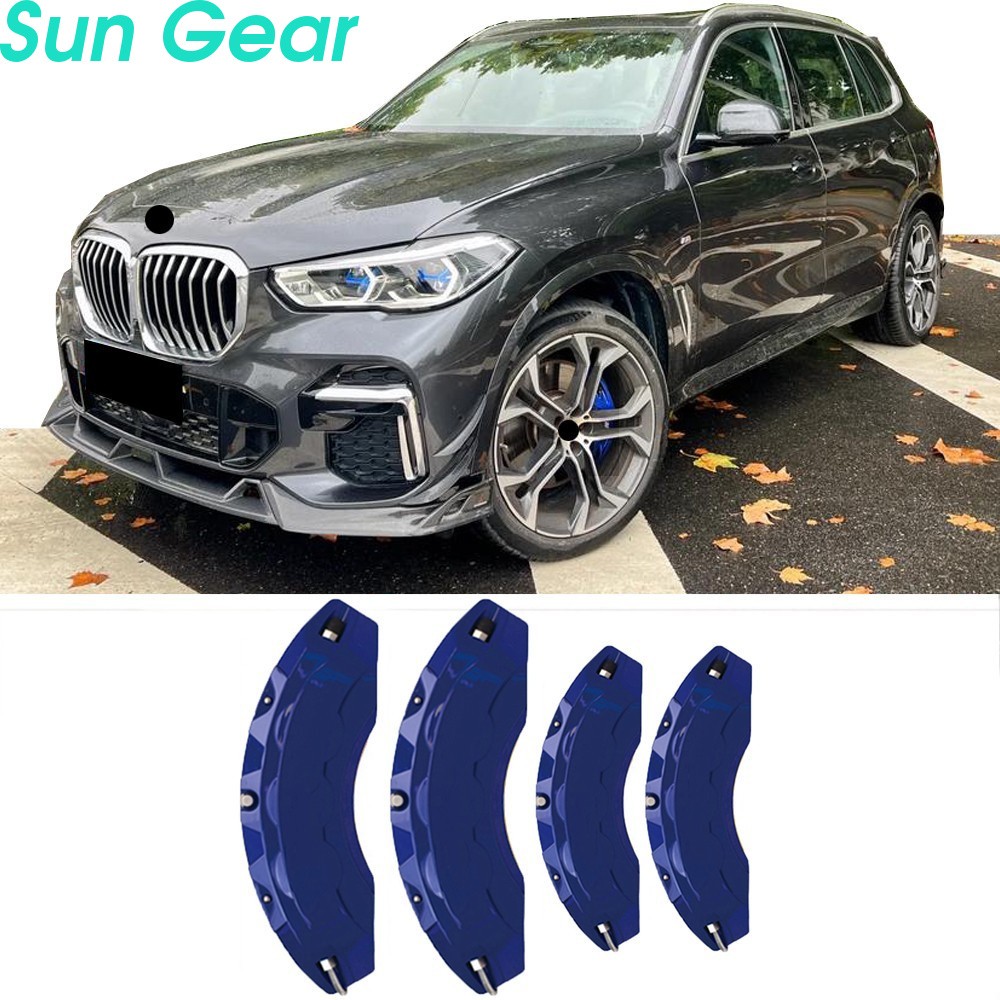 4pc Blue Aluminum Brake Caliper Covers Front Rear for BMW X5 Accessories