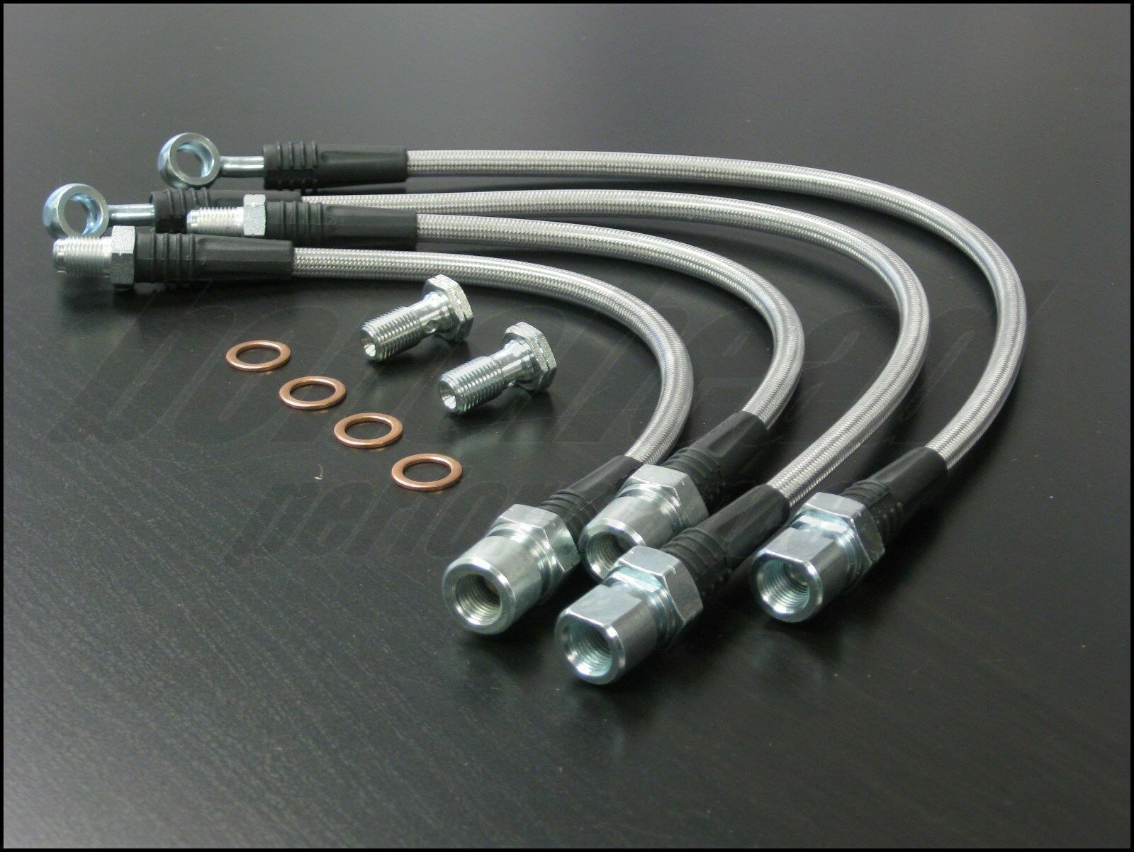 Techna-Fit Stainless Steel Braided Brake Lines 1986-1995 Porsche 928