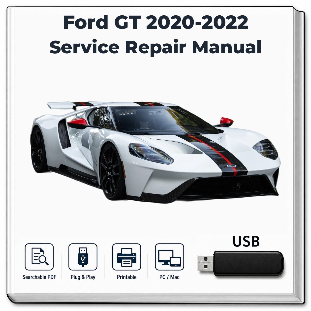 Ford GT 2020-2022 Service Manual USB