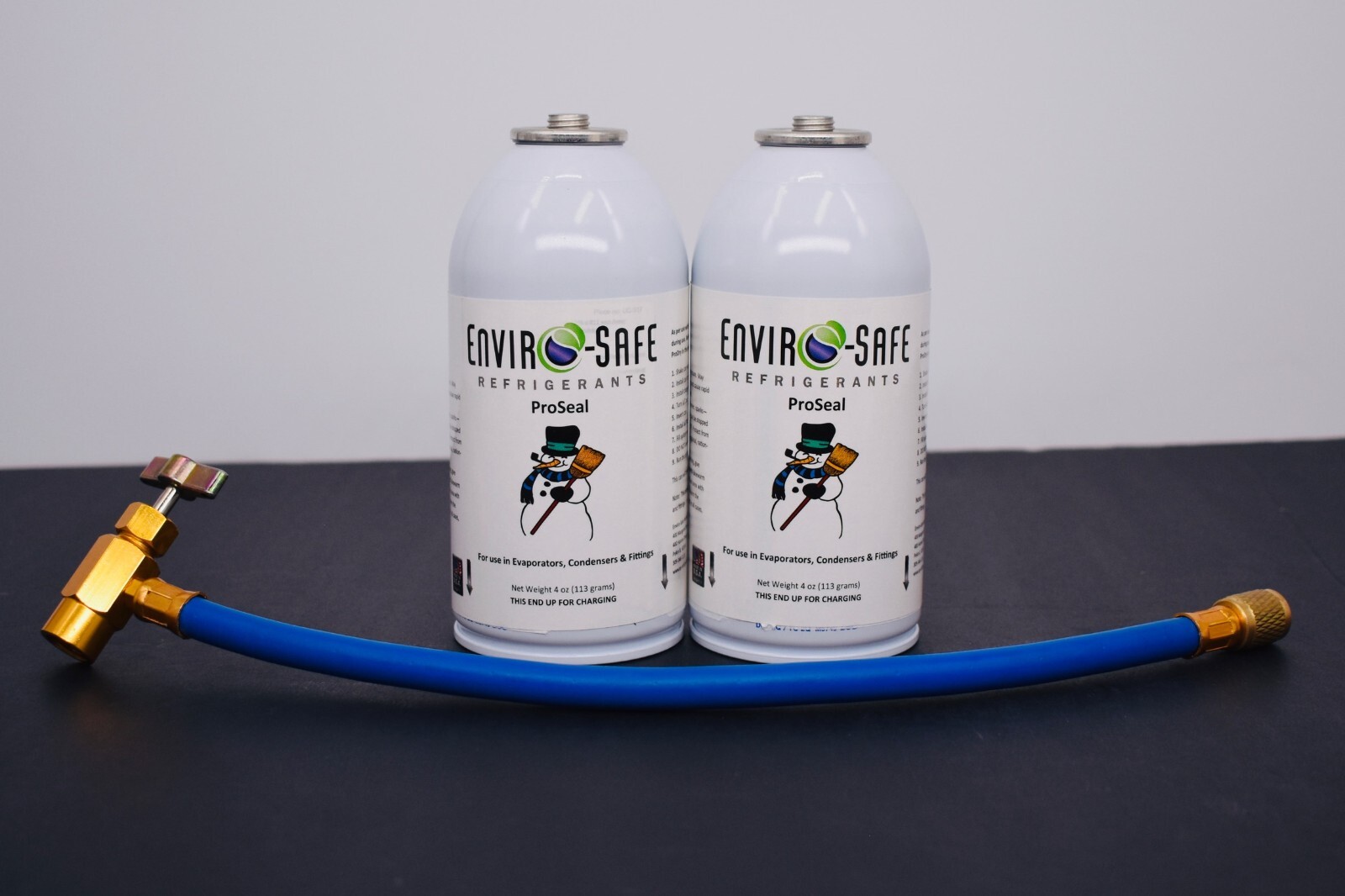 Proseal, Envirosafe Proseal, 2 cans (4oz, 113 grams) with R12/22 Brass Hose Proseal, Envirosafe Proseal, 2 cans (4oz, 113 grams) with R12/22 Brass Hose