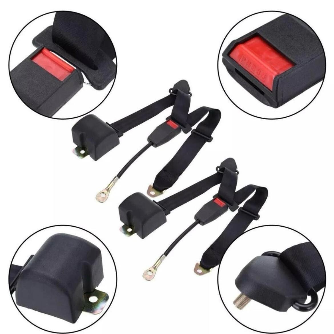 For All Land Rover Universal Fit Front Seat Belt Great Quality Replacement