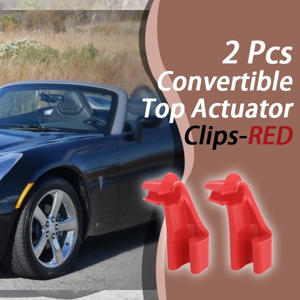 2Pcs Convertible Top Actuator Clips Holder For Pontiac Solstice,Saturn Sky(RED)