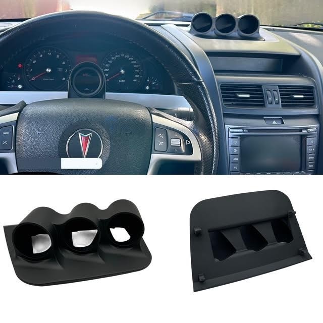 08 09 Pontiac G8 Replaces Dash Speaker Trim 52mm Triple Gauge Pod Mount
