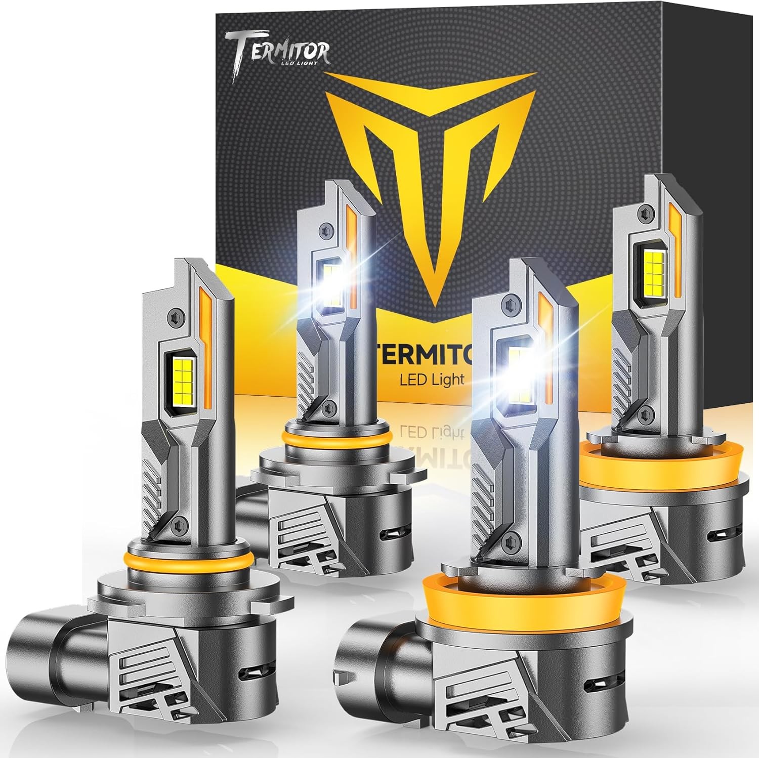 TERMITOR H11/H8/H9+9005/HB3 LED Headlight Bulb 150000LM Ultra-Bright Hi/Low Beam