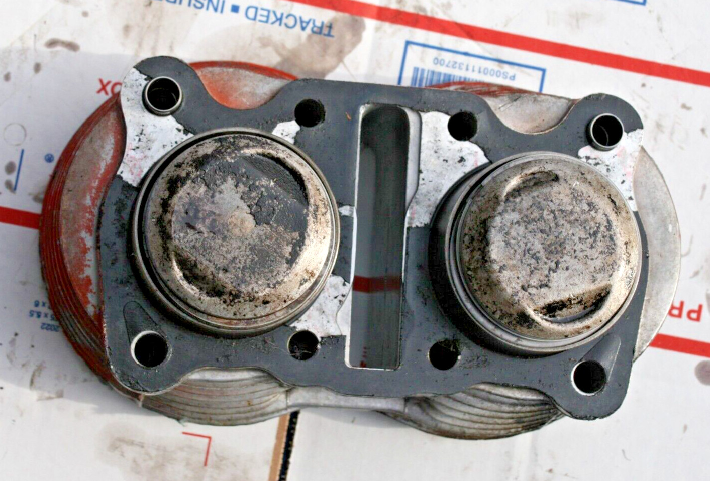 1974-75 HONDA CL360 SCRAMBLER OEM CYLINDER BARREL W/PISTON'S VIN #CL360E-2024904