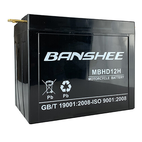 AGM Battery YHD-12H by Banshee  for Harley FL FLH 1200 1340 XLH 900/1000 (65-84)